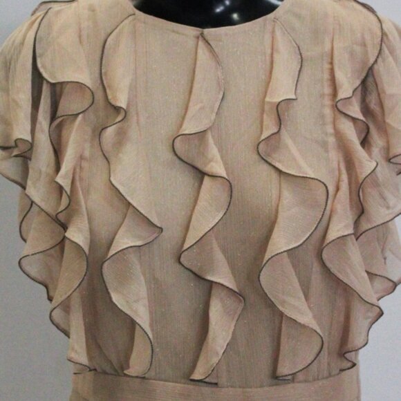 Ted Baker Women's Ruffled Mini Dress with Metal Ball Trim AR8 Size US: 2 - Picture 2 of 5